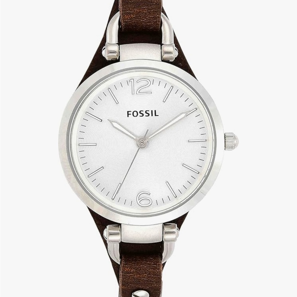 Fossil leather band watch